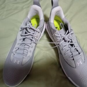 UNDER ARMOUR MENS Gray Harper 7 Los St Baseball Metal Cleats Size 15 (03)